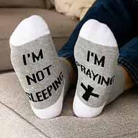 "I'm Not Sleeping, I'm Praying" Prayer Socks - Pediatric Fundraiser - Master