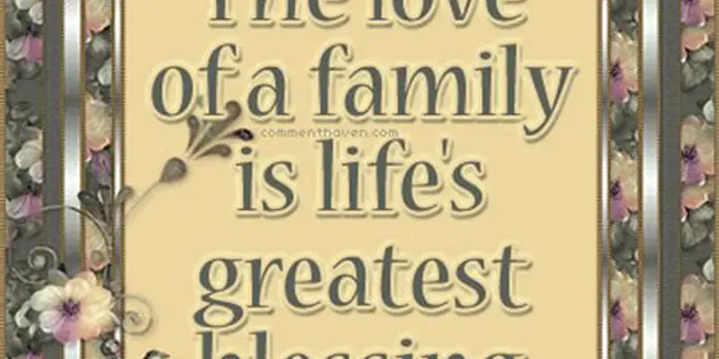 Daily Encouragement & Specials- Family is a blessing