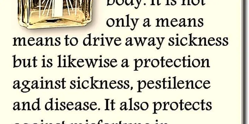 After this our house felt holy and at peace