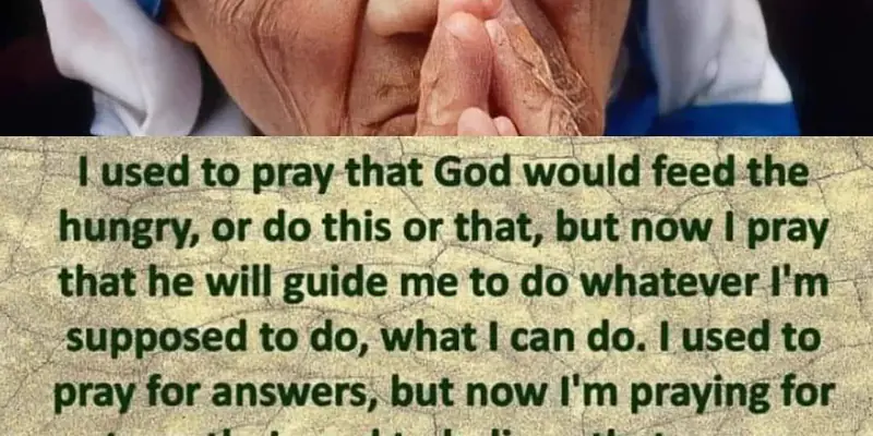 Daily Encouragent & Specials-  I used to believe that prayer changes things