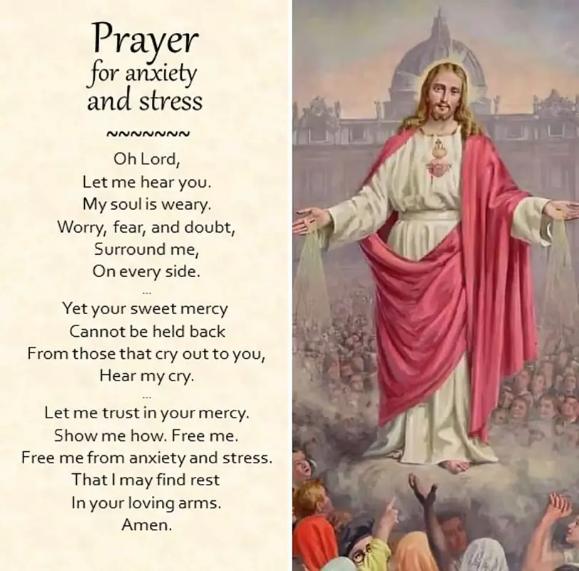 Daily Encouragement & Specials- Prayer for anxiety & stress