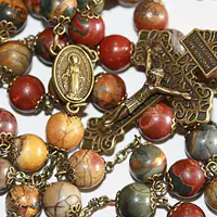 Handmade Heirloom Rosary with Pardon Crucifix- Pediatric Fundraiser - Master