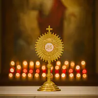 Miniature Monstrance touched to 1st class Relic of True Cross- Pediatric Fundraiser - Master
