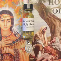 St. Kateri Tekakwitha Holy Relic Oil & Medal Package- Pediatric Fundraiser - Master