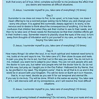 Prayer Card-Surrender Novena (Package of 10) - Master