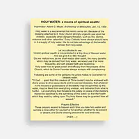 PrayerCard- HOLY WATER a means of Spiritual Wealth - Master
